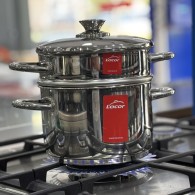 COUSCOUSSIER EN INOX LACOR 20 CM-4.5 L