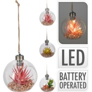 SUSPENSION LED EN VERRE AVEC PLANT 11 CM