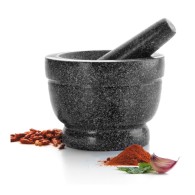 MORTIER AVEC PILON EN GRANIT 14 CM Ø - LACOR