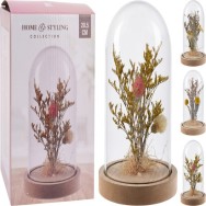 CLOCHE DE FLEURS SÉCHÉES