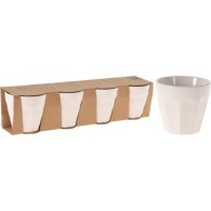 LOT DE 4 TASSE EN PORCELAINE 90ML