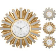 HORLOGE MURALE DIA 30 CM DORÉ