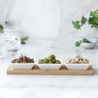 PLATEAU AVEC 3 BOLS CARRÉS BASIC - LACOR