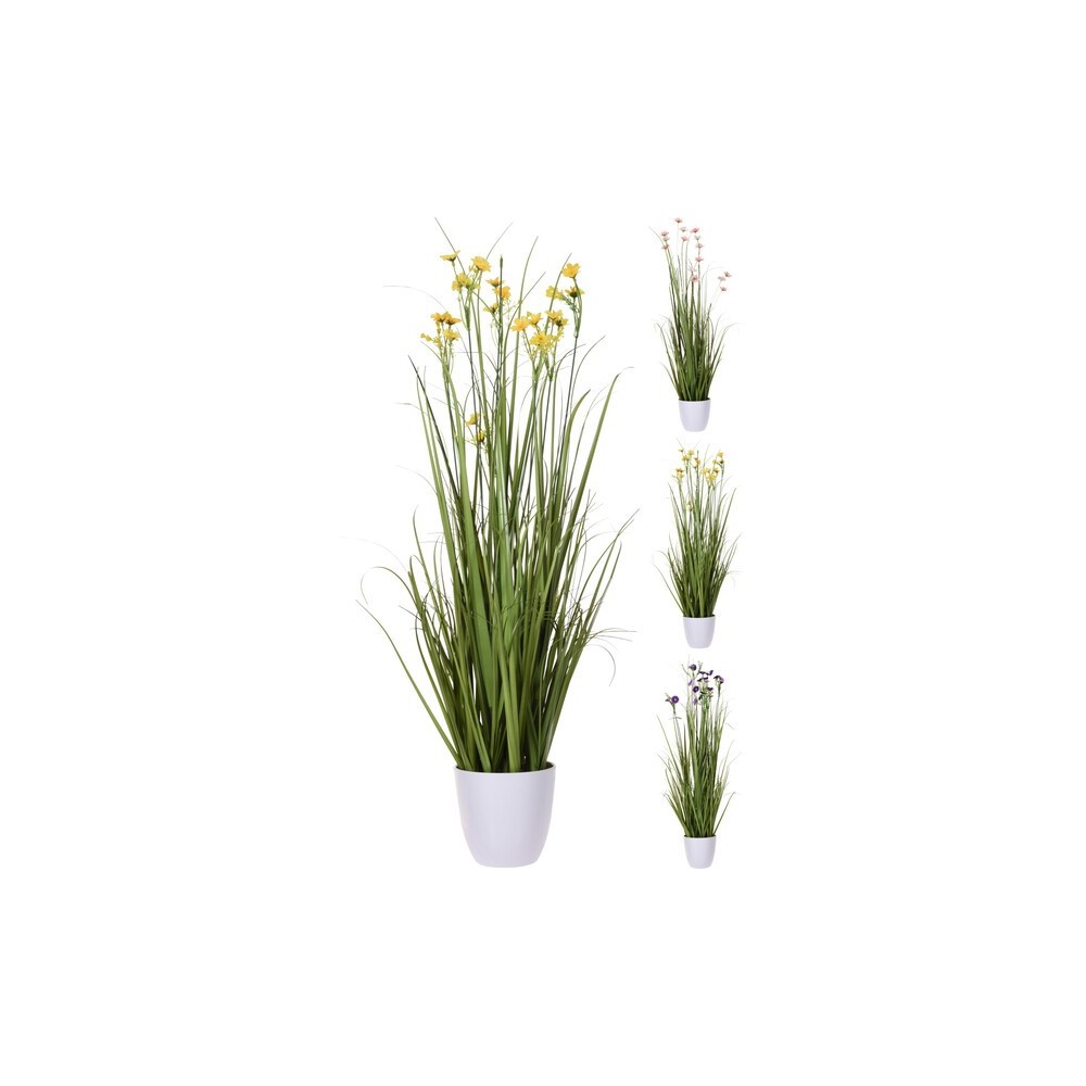 PLANTE ARTIFICIELLE EN POT BLANC 95 CM