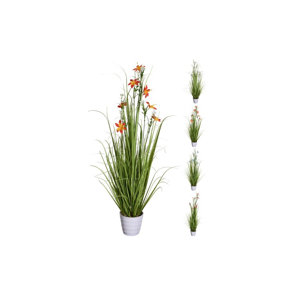 FLEURS ARTIFICIELLES EN POT DE 100 CM, 4 VARIÉTÉS