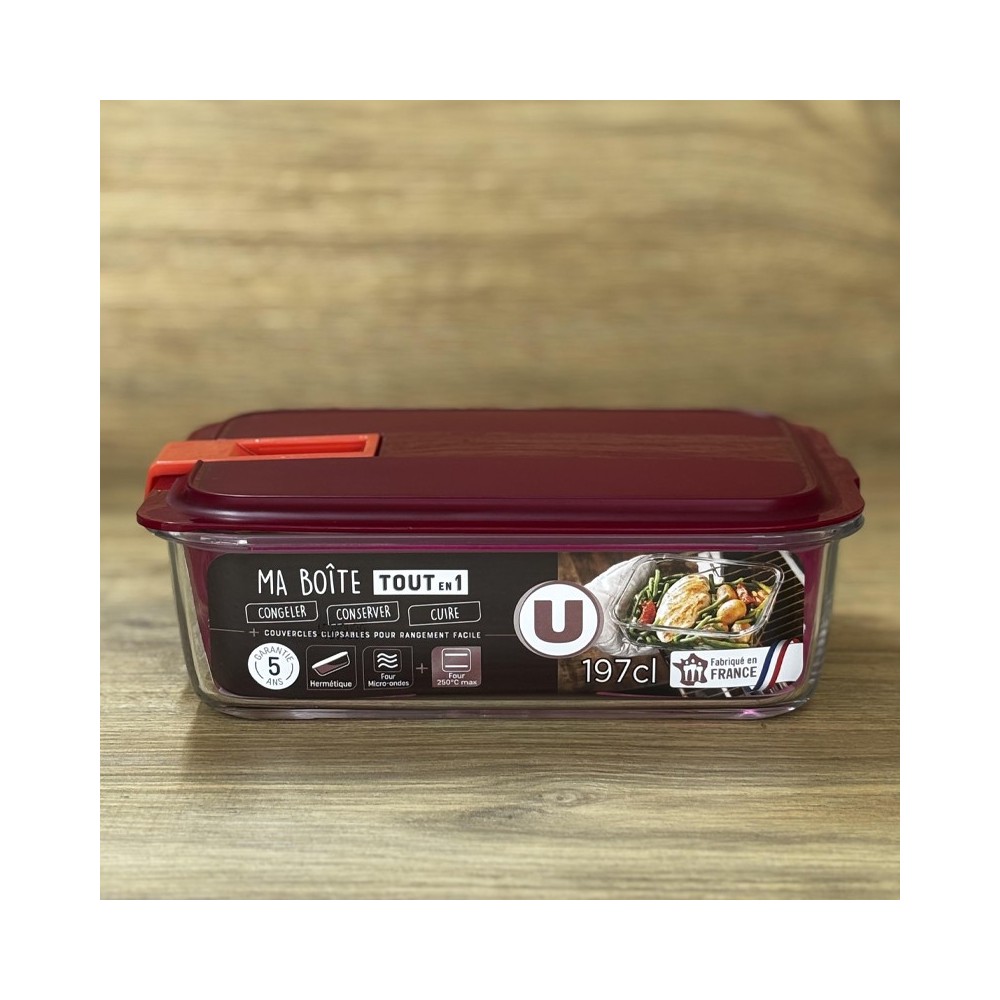 BOITE RECTANGULAIRE EN VERRE 2.50L-LUMINARC BOITE RECTANGULAIRE EN VERRE 2.50L-LUMINARC