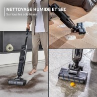 ASPIRATEUR BALAI LAVEUR SANS FIL "X-Clean 4" 200 W - ROWENTA
