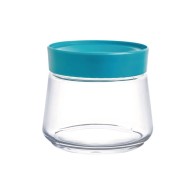 POT EN VERRE 0,5 L AVEC COUVERCLE BLEU-LUMINARC