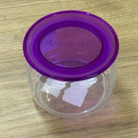 POT EN VERRE 0,5 L AVEC COUVERCLE MAUVE-LUMINARC