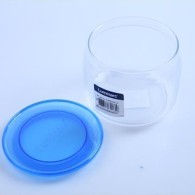 POT EN VERRE 0,5 L AVEC COUVERCLE BLEU-LUMINARC