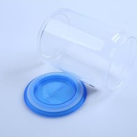 POT EN VERRE 1 L AVEC COUVERCLE BLEU-LUMINARC