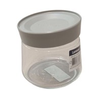 POT EN VERRE 0,5 L AVEC COUVERCLE GRIS-LUMINARC