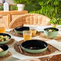 ASSIETTE VICKY NOIR SAUGE 21 CM – LUMINARC