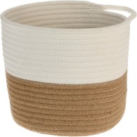 PANIER EN COTON 23 CM EN 3 COULEURS