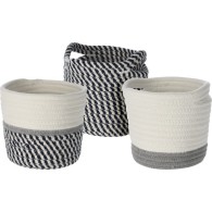PANIER EN COTON 13 CM EN 3 COULEURS