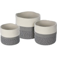 ENSEMBLE DE PANIER EN COTON 3 PIÈCES