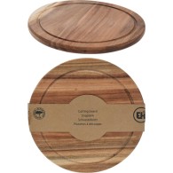 PLANCHE À DÉCOUPER RONDE EN BOIS D'ACACIA D25 CM