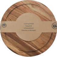 PLANCHE À DÉCOUPER RONDE EN BOIS D'ACACIA D30 CM