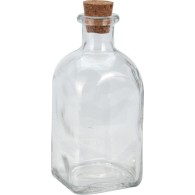 BOUTEILLE EN VERRE AVEC BOUCHON EN LIÈGE 120 ml