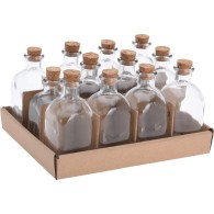 BOUTEILLE EN VERRE AVEC BOUCHON EN LIÈGE 120 ml