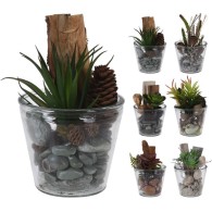 PLANTE ARTIFICIELLE 6  MODELES ASSORTIS