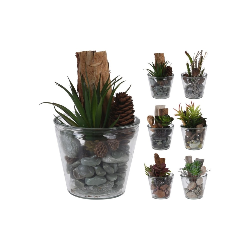 PLANTE ARTIFICIELLE 6  MODELES ASSORTIS