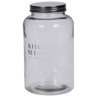 BOCAL DE CONSERVATION EN VERRE AVEC COUVERCLE EN MÉTAL 2000 ML