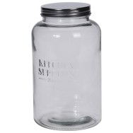BOCAL DE CONSERVATION EN VERRE AVEC COUVERCLE EN MÉTAL 2000 ML