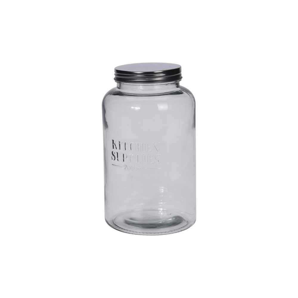 BOCAL DE CONSERVATION EN VERRE AVEC COUVERCLE EN MÉTAL 2000 ML BOCAL DE CONSERVATION EN VERRE AVEC COUVERCLE EN MÉTAL 2000 ML