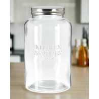 BOCAL DE CONSERVATION EN VERRE AVEC COUVERCLE EN MÉTAL 2000 ML