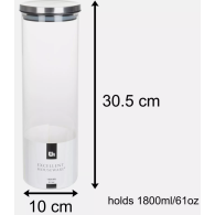 BOCAL EN VERRE AVEC COUVERCL 1800 ml
