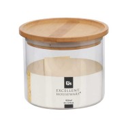 BOCAL DE CONSERVATION EN VERRE AVEC COUVERCLE EN BAMBOU 950 ml