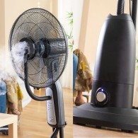 VENTILATEUR BRUMISATEUR SUR PIED AVEC TELECOMMANDE - JATA