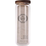 BOCAL DE CONSERVATION EN VERRE AVEC COUVERCLE EN BAMBOU 1,3 L