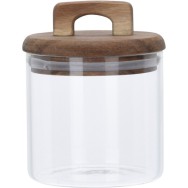 BOCAL DE CONSERVATION EN VERRE AVEC COUVERCLE EN BAMBOU 750ml