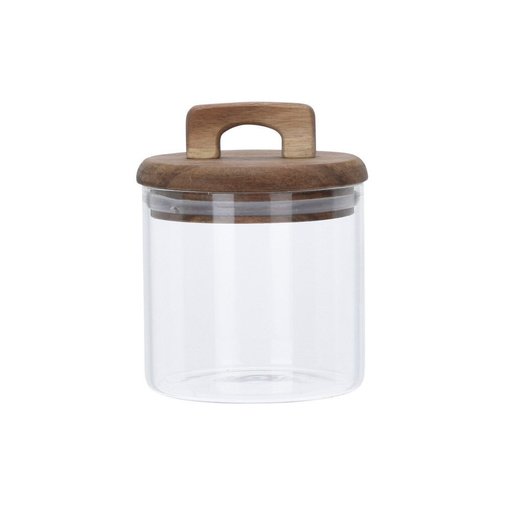 BOCAL DE CONSERVATION EN VERRE AVEC COUVERCLE EN BAMBOU 750ml