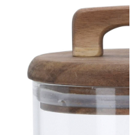BOCAL DE CONSERVATION EN VERRE AVEC COUVERCLE EN BAMBOU 750ml
