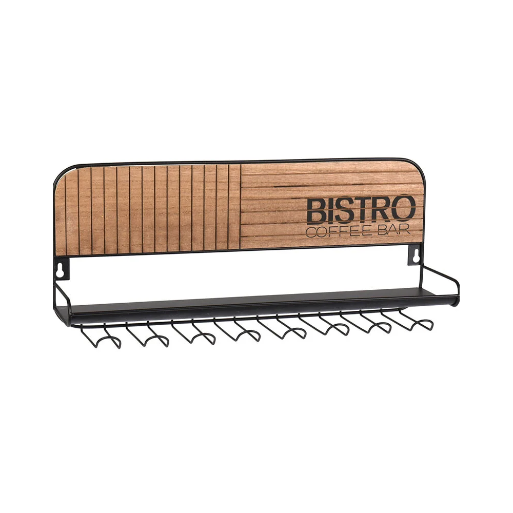 RACK À TASSES DE CAFÉ BISTRO