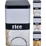 BOÎTE DE RANGEMENT CUBE EN MÉTAL 18 CM