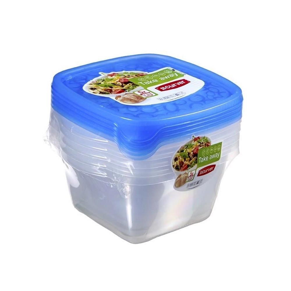 SET DE 5 BOÎTE EN PLASTIQUE 1.1 L – CURVER SET DE 5 BOÎTE EN PLASTIQUE 1.1 L – CURVER