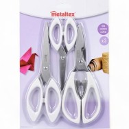 SET DE 3 CISEAUX – METALATEX