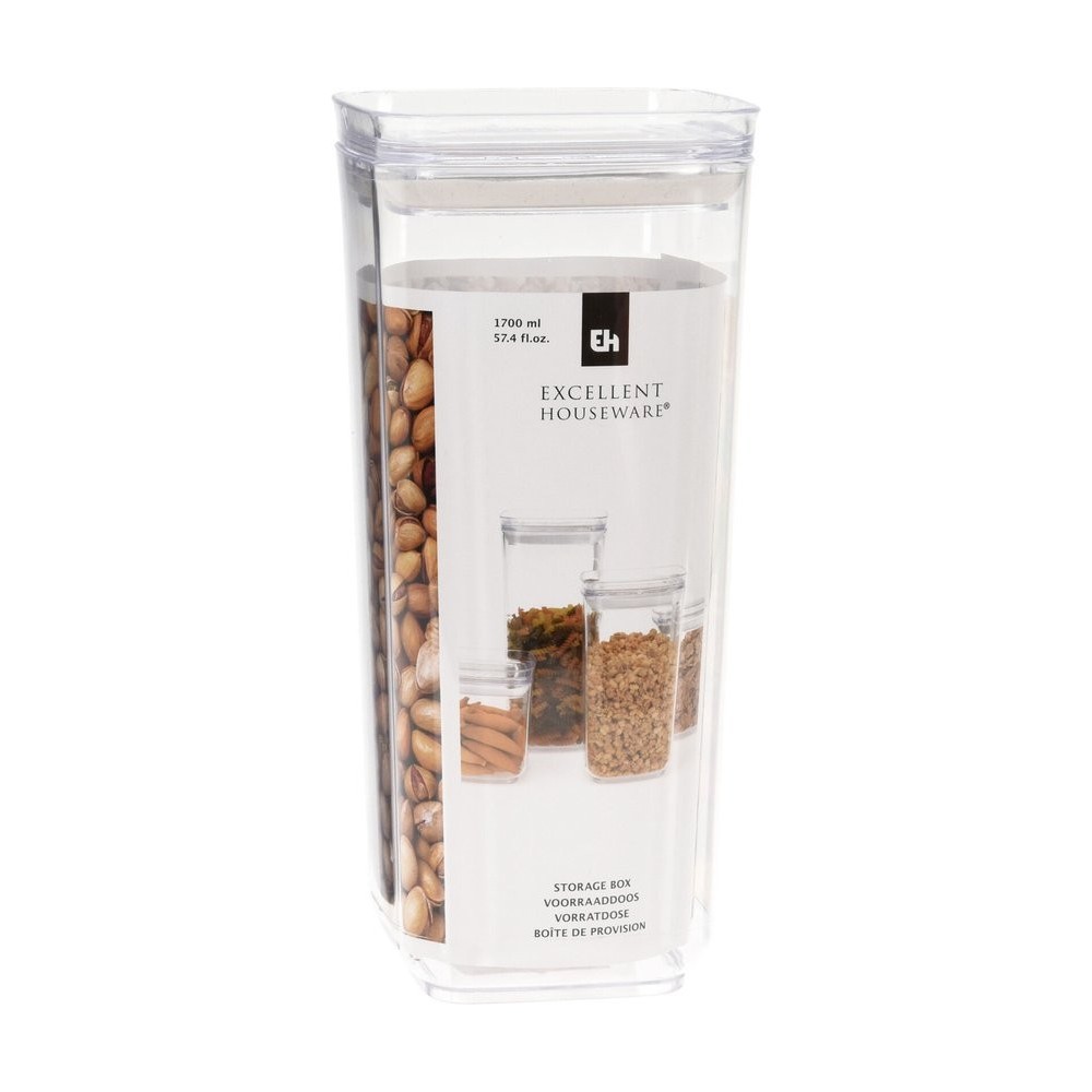 BOÎTE DE CONSERVATION AVEC COUVERCLE - 1,7 L TRANSPARENT
