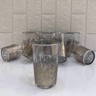 SET DE 12 VERRES À THÉ ARGENTÉ