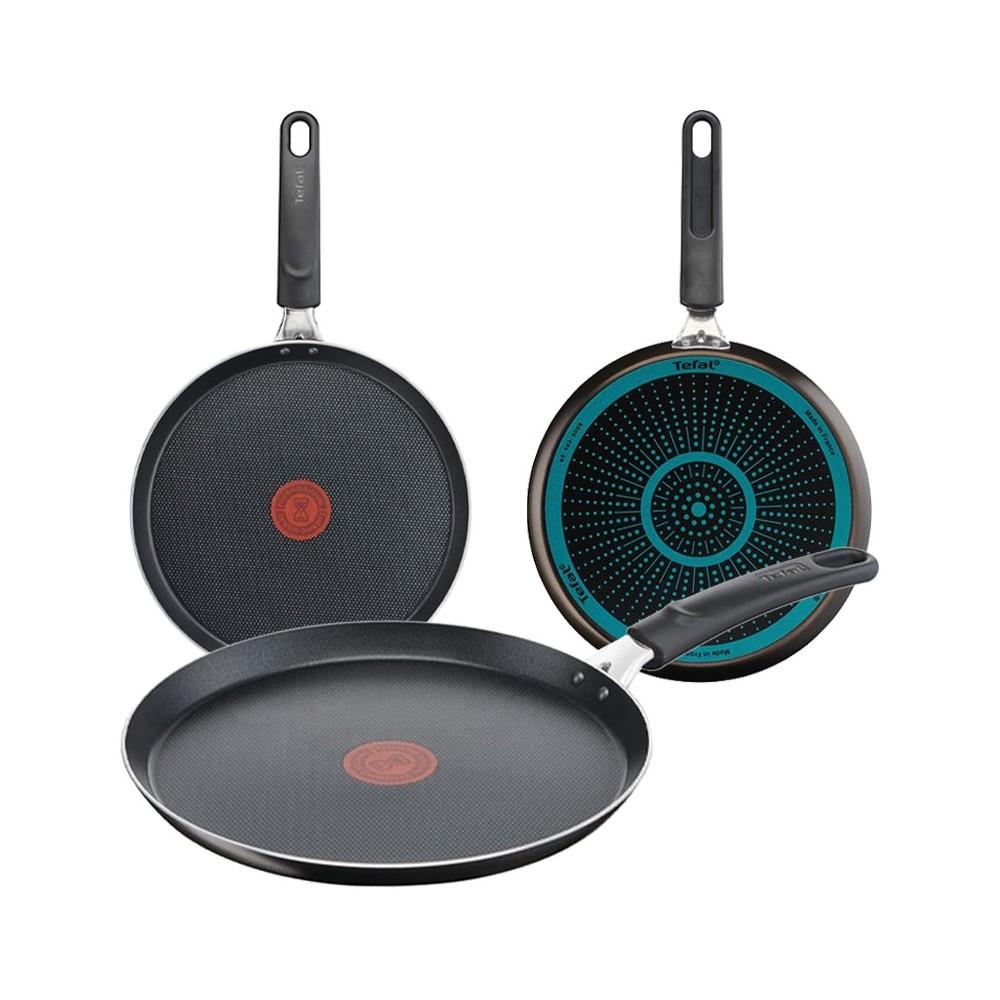 POÊLE CRÊPIÈRE ANTIADHÉSIF TITANIUM 25 CM - TEFAL Easy Cook&Clean