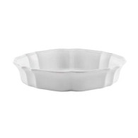 PLAT À FOUR OVALE IMPRESSIONS BLANC 25 CM