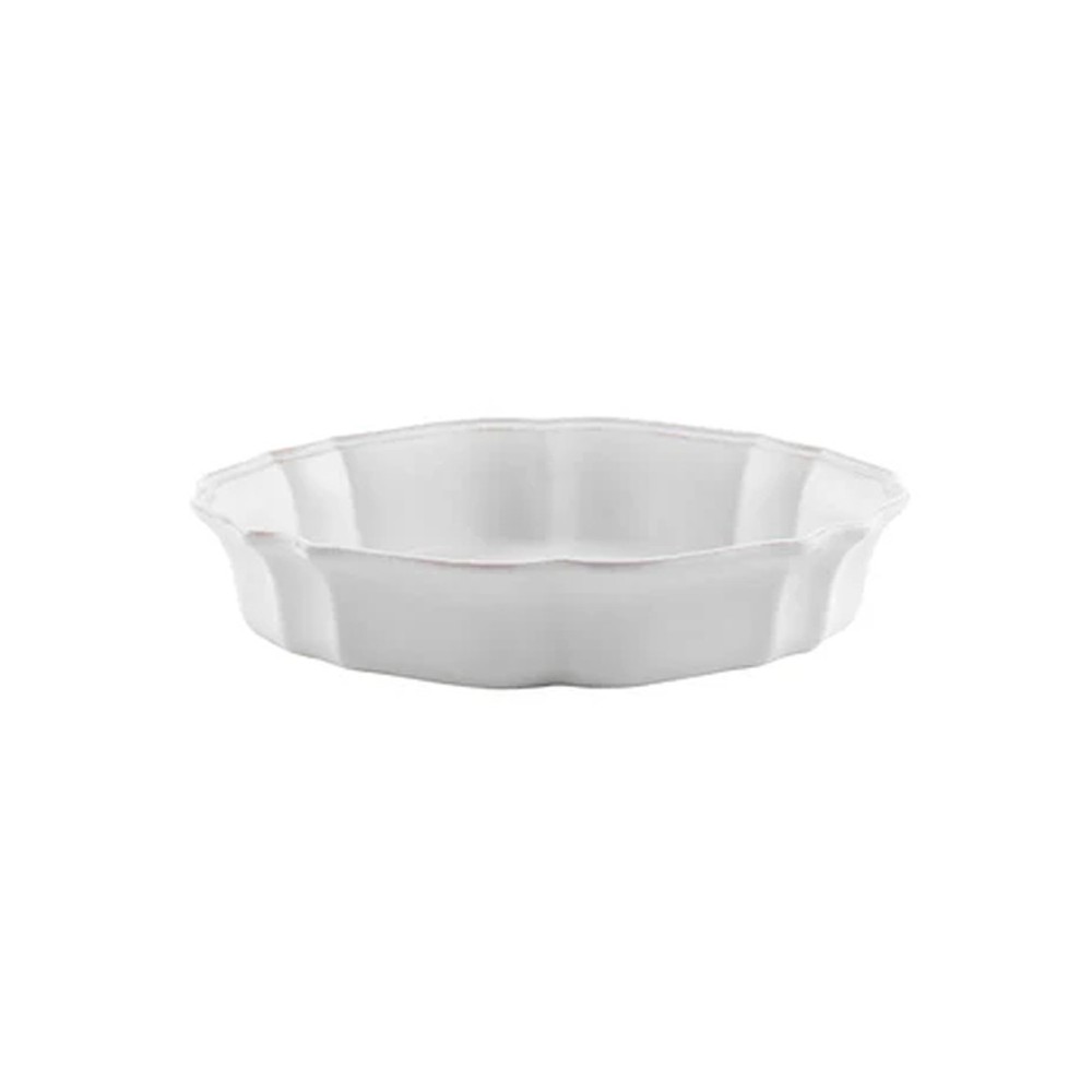 PLAT À FOUR OVALE IMPRESSIONS BLANC 25 CM