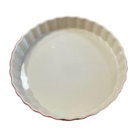MOULE À TARTE ROUGE 30 CM