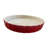 MOULE À TARTE ROUGE 30 CM
