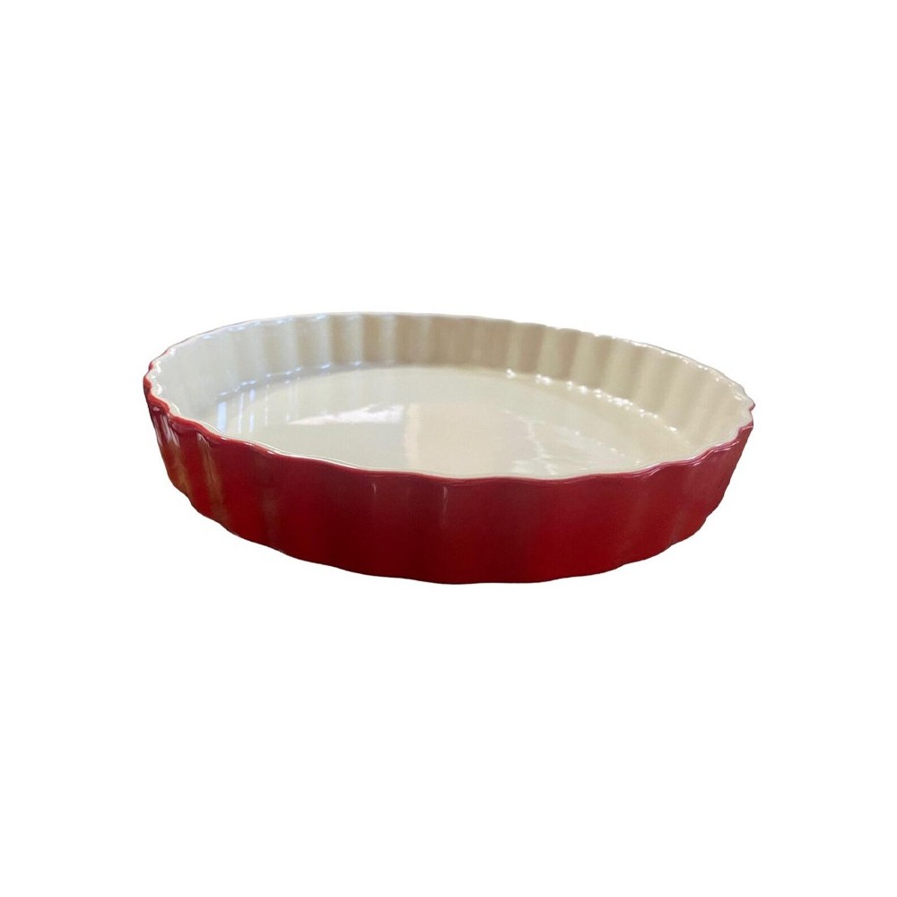 MOULE À TARTE ROUGE 30 CM