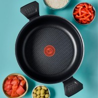 FAITOUT+COUVERCLE ANTIADHÉSIF TITANIUM 30 CM (11.7 L) - TEFAL Easy Cook&Clean